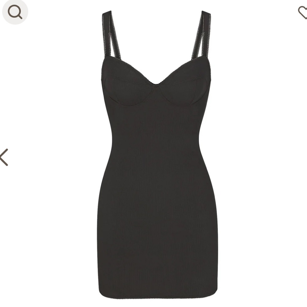 SKIMS Black Bodycon Dress